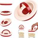 3 x 2-Pack Airtight Food Storage Container Lids, Easy-Open Universal Fit Replacement Covers for Seniors & People with Arthritis, Suitable for DIY Production of Ceramic and Glass Sealed Cans