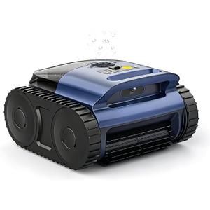Pool Vacuum for Inground Pool & Above Ground Pool, Cordless Pool Cleaner with Smart Navigation, Self-Parking, LED Indicator, Wall&Waterline Cleaning Pool Robot up to 2150 Sq.ft