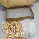 Sumind 150 Pcs Essential Oil Roller Bottles 10 ml Glass Empty Roll on Bottles with Stainless Steel Balls Leak Proof with 5 Funnel for Travel Essential Oil(Clear, Wood)