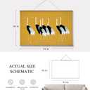 InSimSea 36x54 Extra Large Canvas Scroll Wall Art, Vintage Seven Cranes Wall Decor, Oversized Animal Painting Prints for Living Room, Bedroom, Dining Room, Office