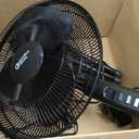 Comfort Zone Stand Fan, 16 inch Pedestal Fan for Bedroom, 3 Speed Floor Fan, 90 Degree Oscillation, Adjustable Height, Adjustable Tilt, Oscillating Air Circulator, Quiet Fan for Home or Office, Black