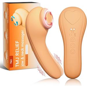 TMJ Relief Products Jaw Massager,Neck Massager with Rolling,Vibrating and Heating, Real-Like Massage for TMJ Jaw & Neck Pain Relief, Stiff Jaw, Tension, Stiffness and Headaches