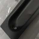 QCAA Solid Brass Rectangular Flush Pull, 3x1-1/8x3/8", Matte Black, 2 Pack