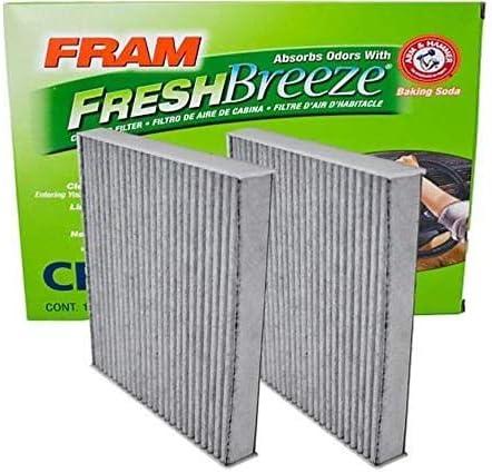 FRAM CF10285 Fresh Breeze Cabin Air Filter with ARM & HAMMER Baking Soda & Activated Carbon (Pack of 2)