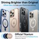 CASEKOO Gloss Gold for iPhone 16 Pro Max Case with Stand, [Compatible with MagSafe][16FT Military-Grade Protection] Shockproof 16 Pro Max Phone Cover 6.9 inch, Desert Titanium