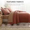 King Size Comforter Set - 7 Pieces King Bedding Set Textured Bed in a Bag