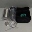 CASABREWS KP3000 Portable Coffee Maker, 2 in 1 Small Travel Coffee Machine for K Cup Pod or Ground Coffee, Quick Coffee Press Kit with Stainless Steel Cup, Cup Lid, Straw and Storage Bag