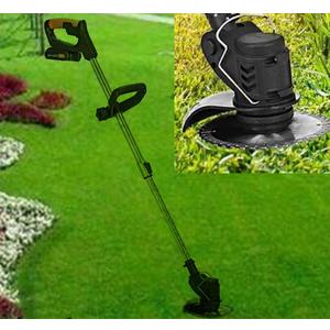 800W 24V Electric Lawn Mower Cordless Weed Brush Cutter Grass Mower Pruning Trimmer Garden Adjustable Height Weed Eater Tool for Garden and Yard Rechargeable