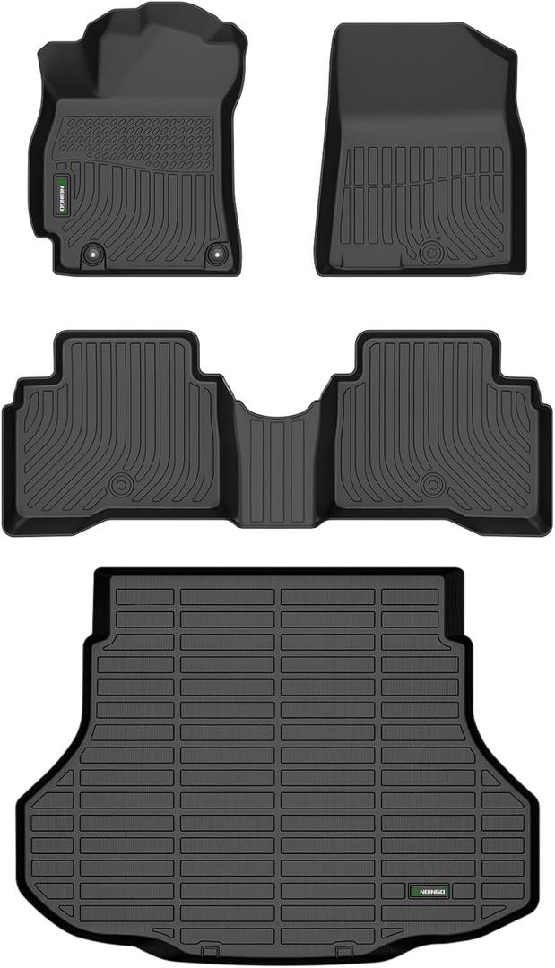 ANBINGOFloor Mats Fit for Hyundai Elantra Hybrid 2021-2026&Cargo Liners All Weather Mats for Hyundai Elantra Hybrid TPE Car Mat Rugs for Elantra Hybrid Rubber Trunk Carpet for Elantra Hybrid