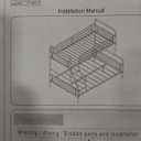 IDEALHOUSE Bunk Bed Twin Over Full Size with High Guardrail and Ladder,Twin Size Convertible Metal Bunk Beds for Kids/Teens/Adults,Easy Assembly, No Box Spring Needed,Vintage Brown