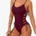 Narecte One Piece Swimsuit Women Bathing Suit Sexy High Cut Women's One-Piece Swimsuits Monokini One Piece Bathing Suit size M