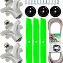 Deck Rebuild Kit for Spindles Blades Pulley Belt Toro Time Cutter Z5000 Z5020 Z5030 Includes 3 Spindle 117-7268 3 Blade 110-6837-03 112-9759-03 1/2"x141-1/2" 1 Belt 120-3892 3 Idler Pulley 106-2175