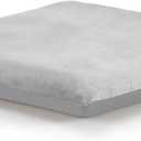 Augld Square Memory Foam Chair Cushion 18x18 in Grey | Soft Velvet Fabric, Non-slip, High Density Memory Foam, Washable, Seat Cushion for Home, Office, School, Car