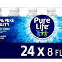Pure Life Purified Water Bottles, 24 Pack - Still Bottled Water Enhanced with Minerals for a Crisp Taste, Plastic Bottles - 8 Fl Oz