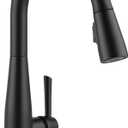 Delta Faucet Essa Matte Black Kitchen Faucet Touch, Touch Kitchen Faucets with Pull Down Sprayer, Kitchen Sink Faucet, Kitchen Faucet Black, Touch2O Technology, Matte Black 9113T-BL-DST