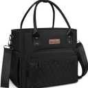 MIYCOO Lunch Bag Lunch Box Women - Leakproof Insulated Lunch Cooler Bag for Men Women - Large Lunch Tote Bags Adults, Black (18L)