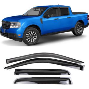 Window Visors Rain Guards Compatible with Ford Maverick XL XLT Lariat 2022 2023 2024 2025 Window Wind Deflectors Vent Shades