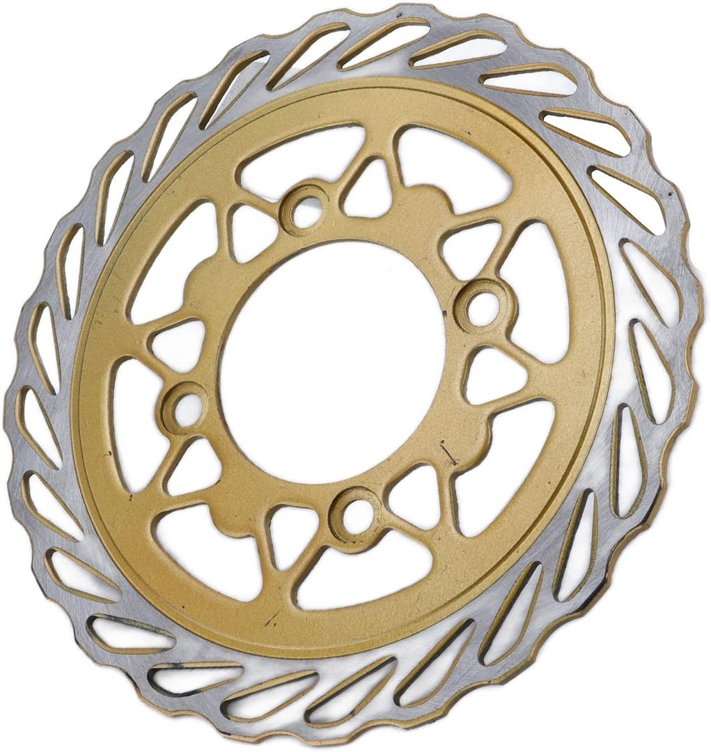 Motorcycle Disc Brake Rotor 230mm Steel Alloy Round Compatible with Pocket Bike for Enhanced Braking Performance and Durability