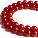 100pcs 10mm Red Agate Beads Natural Gemstone Beads Round Loose Beads for Jewelry Making