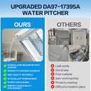 Upgraded DA97-17395A Water Pitcher Reservoir Compatible with Samsung RefrigeratorsFood-Grade Durable Material,No-Leak DesignReplacement RF23M8570SR RF23M8090SR samsung refrigerator water pitcher