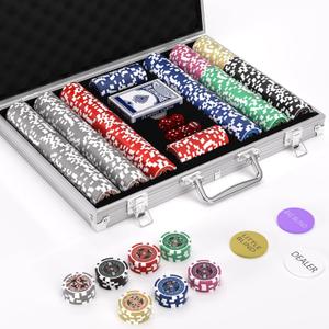 Texas Holdem Poker Chips Set,500 Pcs Poker Set,Denomination Poker Chip Set With Numbered,Professional Composite Clay Casino Chips,Aluminum Case 11.5 Gram Gaming Chips for Texas Holdem,Blackjack Game