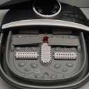 Collapsible Foot Spa Bath with Heat,Foot Massager with Two Side Supports,Leakage Protector,Temperature Control,Bubbles,Red Light,Timer,Feet Spa Tub,Feet Soaker,Gifts (Black)