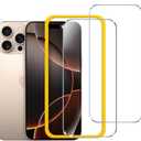 ivoler 1-Pack Tempered Glass for iPhone 16 Pro Max 6.9" Screen Protector with [Alignment Frame], Anti-Scratch, Case Friendly, Transparent HD Clear Film