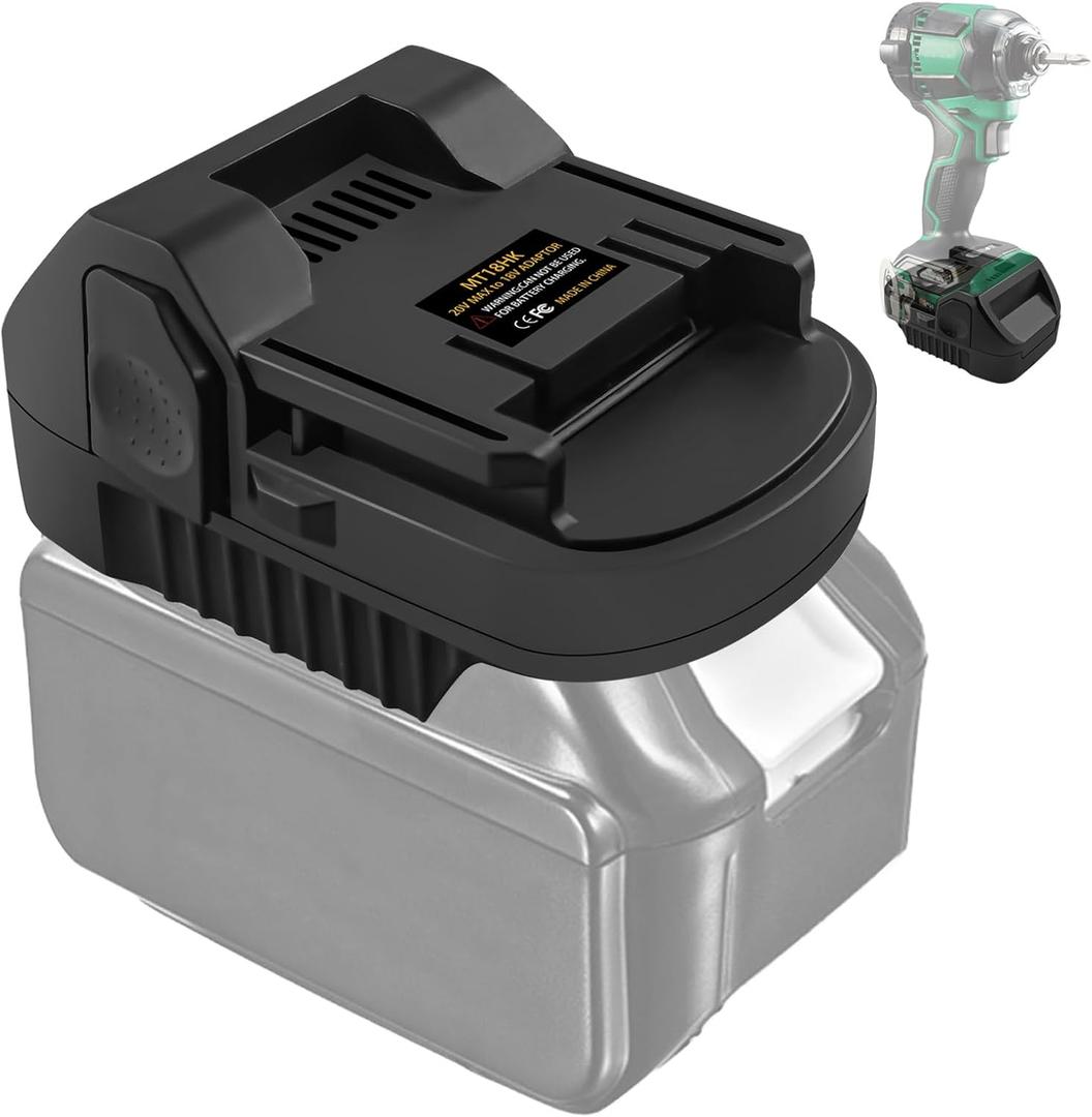 Adapter for Makita 18V Lithium Battery Converter for Metabo18V for Hitachi 18V Battery, to for Metabo HPT 18V Battery Convert to for Hitachi 18V Lithium Cordless Tool for Metabo18V (Not 36V) Tools Adapter for Makita 18V Lithium Battery Converter for Metabo18V for Hitachi 18V Battery, to for Metabo HPT 18V Battery Convert to for Hitachi 18V Lithium Cordless Tool for Metabo18V (Not 36V) Tools