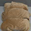 HFCNMY Recliner Chair Covers,4 Pieces Stretch Velvet Recliner Cover Thick Recliner Slipcovers-Covers for Recliners with Elastic Bottom Khaki