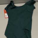 Capezio girls Classic Short Sleeve Leotard (Intermediate, Hunter)