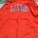 Retro Illinois Tee Vintage Illinois Orange Blue Throwback IL Zip Hoodie Size M