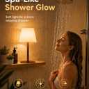 EZVALO Spa-Like Shower Lamp IP65 Waterproof Bathroom Lamp, Rechargeable Cordless Mood Light, 3 Color Temps for Relaxing Bathroom & Bathtub Experience (1 Pack)