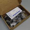 Ravinte 25 Pack Drawer Pulls 1-1/4 Inch Kitchen Cabinet Knobs Solid Round Dresser Drawer Knobs Matte Black Dresser Knobs Drawer Knobs Simple Cabinet Hardware for Cupboard Drawer Pulls