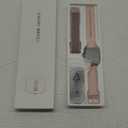 Fitpolo Smart Watch for Women, Stainless Steel Bezel Fitness Tracker (Make/Answer Calls), IP68 Waterproof, Heart Rate SpO2 Monitor, Sleep & Activity Tracking Smartwatch for Android Phones iPhone (Pink)