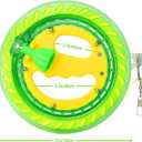 Kites Reels for Adults, Professional Kite String Reel Winder for Adults, 1000FT Line Spool, Kite String Spool with Lock, for Outdoor Kites(Green, 7 inches)