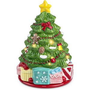 Christmas Wax Melt Warmer, Ceramic Electric Wax Melt Warmer for Scented Wax, Christmas Tree Wax Melter for Scented Candle, Home Fragrance Warmer Decor Gift for Women