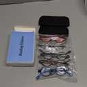 JOSCHOO 5 Pack Retro Round Reading Glasses Mini Small Comfortable Readers for Women Men (5 Mix, 3.5)