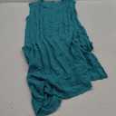 Fisoew Women's Summer Sleeveless Maxi Dress Scoop Neck Ribbed Knit Tank Top Dresses L