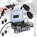 Handheld Steam Cleaner, HCCTWOOW 1500W High Pressure Steamer for Cleaning (White-High Heat Steamer)