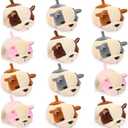 12 Pcs Cute Stuffed Animal Toy 4 Inch Mini Plush Mermaid Tiger Turtle Puppy Pig Alpaca Cat Ornaments Stuffed Doll Keychain Handbag Pendant for Birthday Party Favors DIY Home Decor(Dog Style)