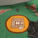 Mahjong Mat, Anti Slip and Noise Reduction Table Cover for Mahjong, Poker, Card, Board & Tile Games (Green, 31.5 inches)