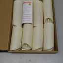 kakoya Flickering Flameless Candles, Battery Operated Acrylic LED Pillar Candles with Remote Control and Timer,Set of 9 (Ivory)