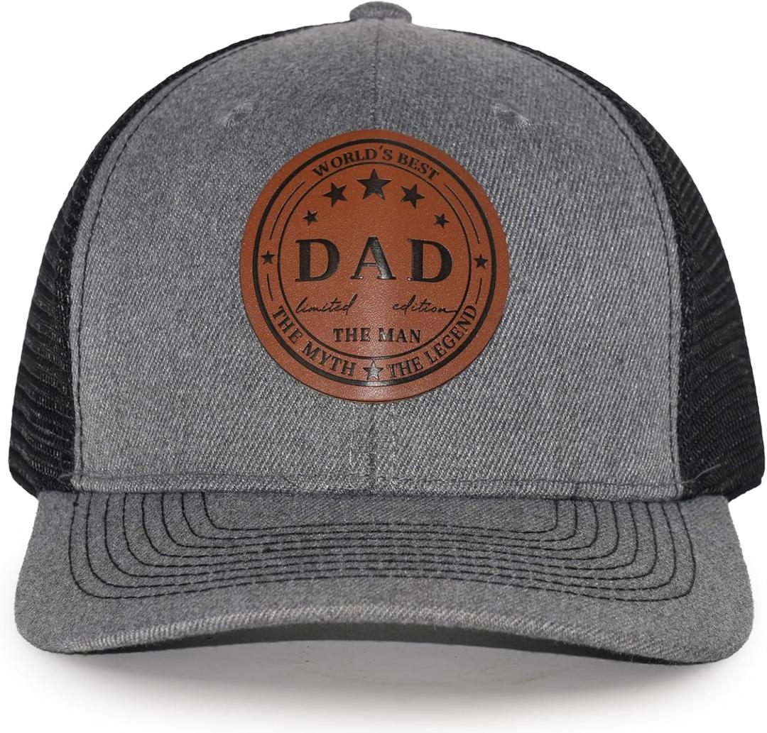 Dad Hats Baseball Cap for Men Women - Adjustable Trucker Hat Snapback, Mesh Back, for Birthday, Fathers Day (One Size)