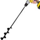 Auger Drill Bit for Planting - 1.6" x 16.5" Plant Auger for Cordless Drill - Bulb Planter Tool for Bulbs Planting&Holes Digging - 3/8" Hex Drive Drill