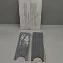 Stone Faucet Mat for Kitchen Sink with Raised Feet, Sink Mat for Kitchen Faucet, Water Absorbent Diatomite Stones Sinks Tray, Sink Splash Guard & Protectors, Stone Drying Tray for Bathroom Counter (23.7" x 4", Dark Gray Style 1)