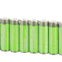 Amazon Basics 8 x AA NiMH Rechargeable Batteries 2400mAh 1.2V High Capacity Rechargeable Batteries 400 Times Precharged