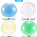 2 pcs Bubble Ball for Adults 27inch Inflatable Water Bubble Ball Balloon Beach Ball Garden Ball for Outdoor Indoor