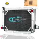 3 Row Aluminum Radiator Compatible with 1985-1997 Ford Bronco F150 F250 F350 5.0L 5.8L 7.5L 1986 1987 1988 1989 1990 1991 1992 1993 1994 1995 1996 Radiators