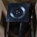 27.3" Tulip Dining Table, Black, Perfect for 2-4 People, Mid-Century Modern Style, Round MDF Top with Sturdy Base for Dining Room, Living Room, Cafe