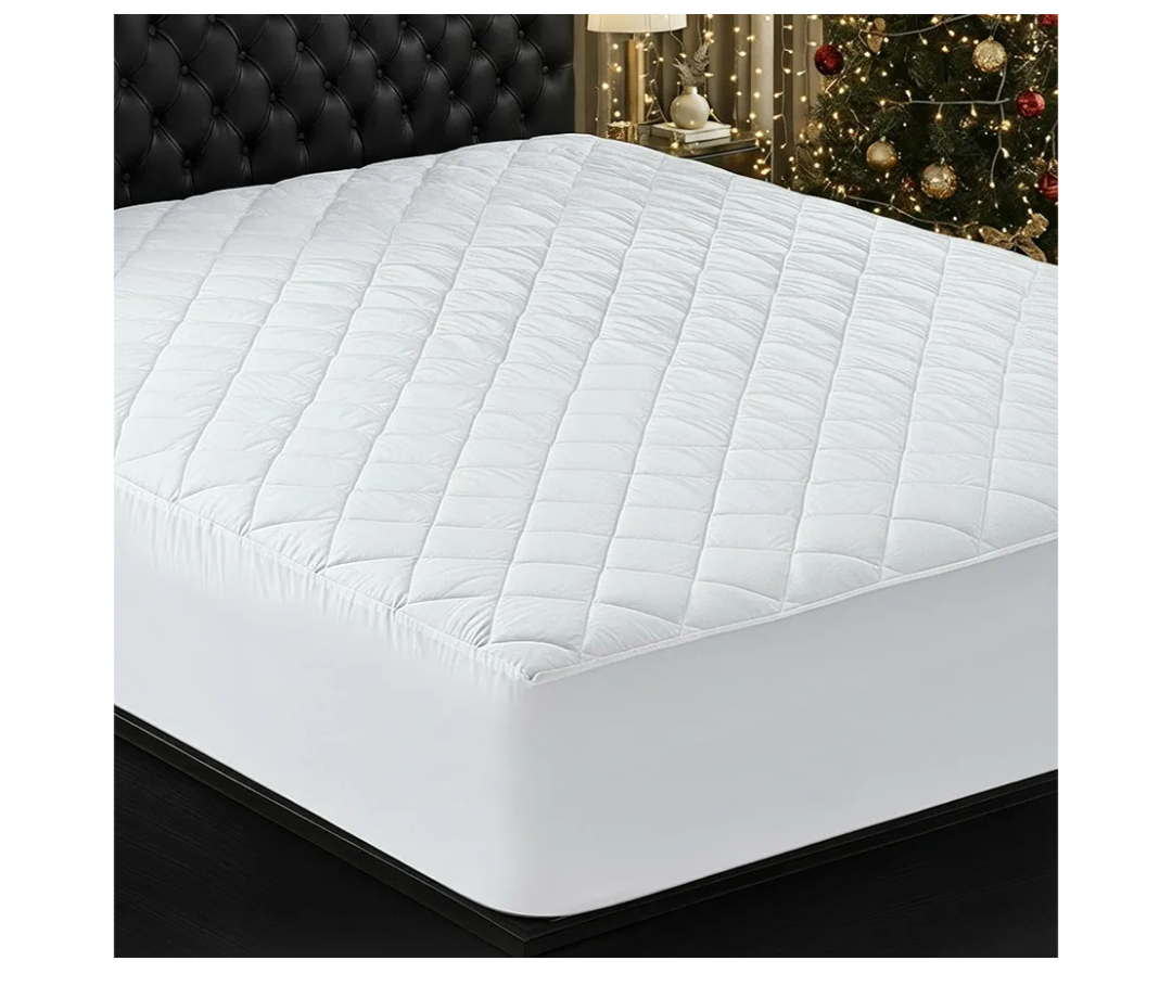 Utopia Bedding Quilted Fitted Mattress Pad, 54inx75in size. Elastic Fitted Mattress Topper Protector and Cover with Deep Pocket Stretches up to 16 Inches, Machine Washable (White)